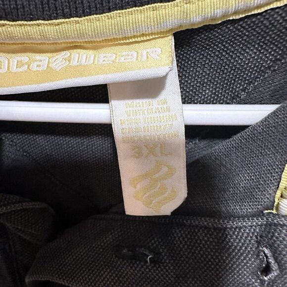 Vintage Y2K Rocawear Polo Shirt Striped Mens 3XL Rocawear Jeans Roca Wear Street - Picture 6 of 6